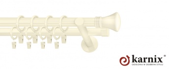 Karnisze nowoczesne NEO 19/19mm Liberty ivory (kość słoniowa)
